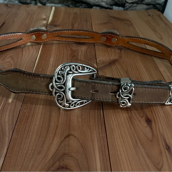 Vintage Nocona Belt with‎ Silver